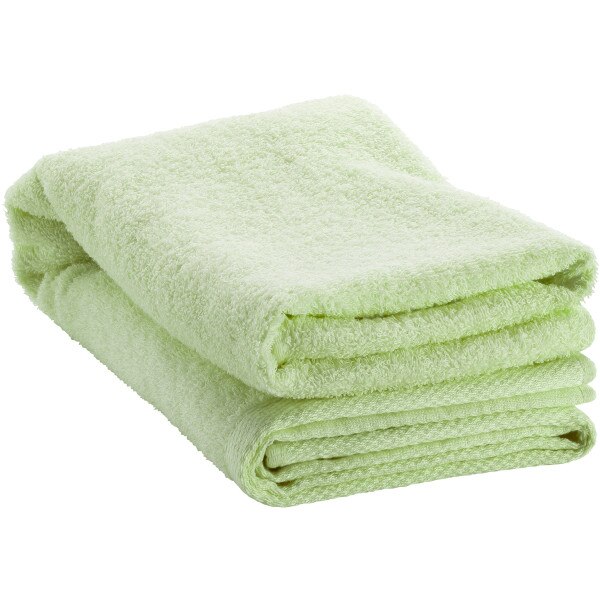 Butterfly Sarafuwari Towel - Light Green - Folded